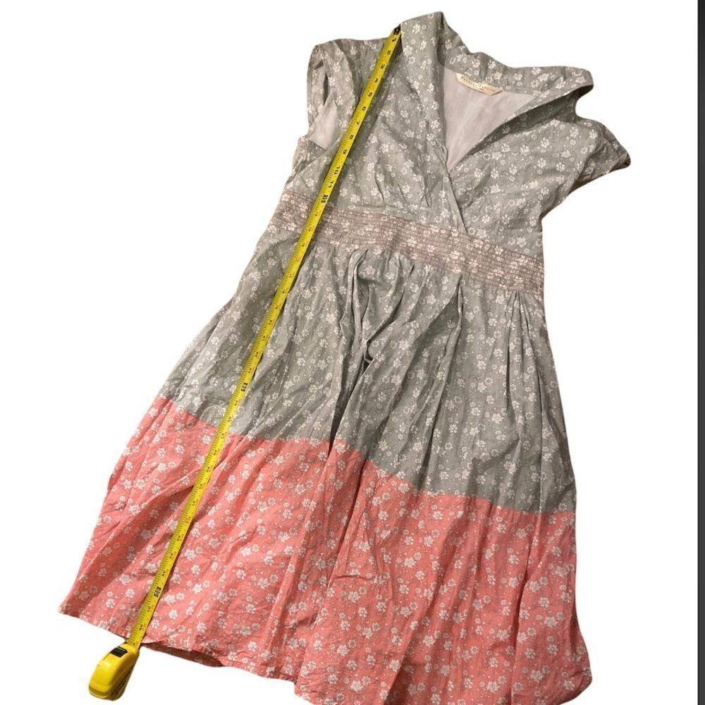 eShakti Floral Two-Tone Dress